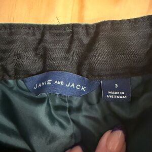 Janie and Jack Velvet Green Pants